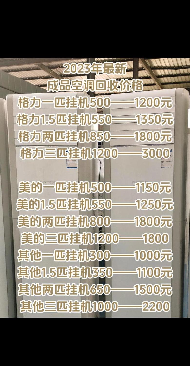 空调回收价格：品牌、新旧及类型影响解析