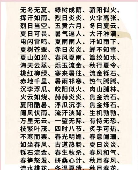 骄阳什么四字成语