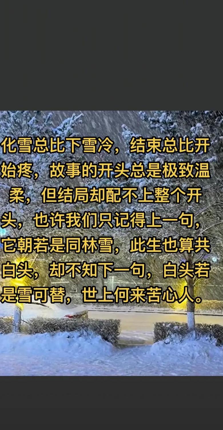 冬日浪漫情话：雪中漫步的暖心句子